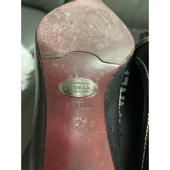 Furla Black Leather Women's Shoes - Picture 7 of 9